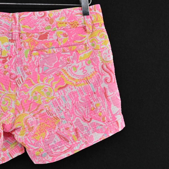 Lilly Pulitzer Callahan Shorts Size 2 Pink More Kinis in the Keys Pink Pout - Picture 13 of 14